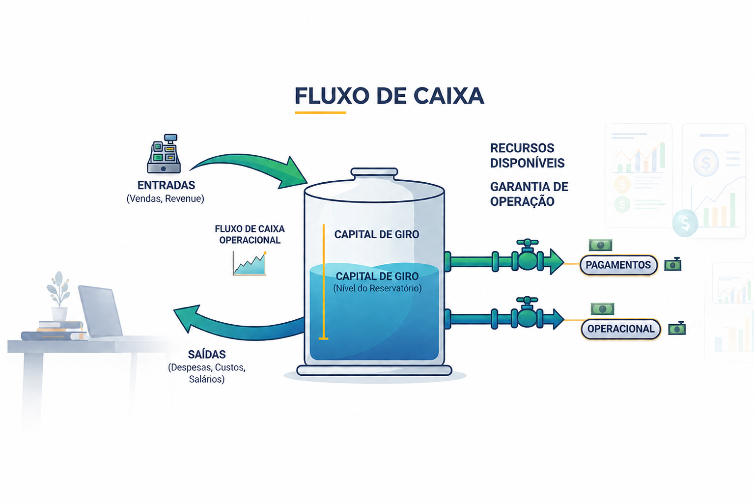 Diferença Entre Fluxo de Caixa e Capital de Giro